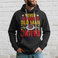 Old Dart Never Underestimate An Old Man Who Plays Darts Hoodie Gifts for Him