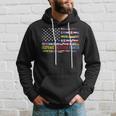 Hispanic Heritage Month All Countries Flag Heart Hands Hoodie Gifts for Him
