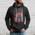 Patriotic Baseball 4Th Of July Usa American Flag Hoodie Gifts for Him