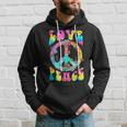 Peace Sign Love 60'S 70'S Tie Dye Hippie Costume Hoodie Gifts for Him
