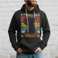 Pitbull Dad Like A Regular Dad But Cooler Pit Bull Owner Dog Hoodie Gifts for Him