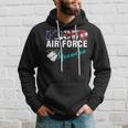 Proud Air Force Grandpa With American Flag Veteran Hoodie Gifts for Him