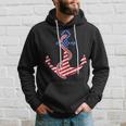 Proud American Flag Anchor Nautical Vintage 4Th Of July Anchor Funny Gifts Hoodie Gifts for Him