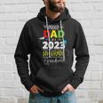 Proud Dad Of A Class Of 2023 5Th Grade Graduate Cute Heart Hoodie Gifts for Him