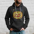 Pumpkin Pizza Hallowen Costume Scary Jack O Lantern Foodie Hoodie Gifts for Him