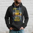 Punchy Graphics Wrap Train Punch Repeat Boxing Kickboxing Hoodie Gifts for Him