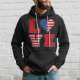 Red White And Blue For Love American Flag Hoodie Gifts for Him
