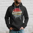 Retro Corcoran Home State Cool 70S Style Sunset Hoodie Gifts for Him