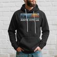 Retro Sunset Stripes Amite City Louisiana Hoodie Gifts for Him