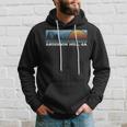 Retro Sunset Stripes Anderson Mill Georgia Hoodie Gifts for Him