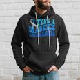 Retro Type 1 Diabetes Awareness Blue Ribbon T1d Warrior Hoodie Gifts for Him