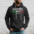 Rizzo Italian Name Italy Flag Italia Family Surname Hoodie Gifts for Him