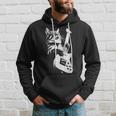 Rock Cat Playing Guitar - Funny Guitar Cat Hoodie Gifts for Him