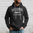San Leandro California Ca Vintage Established Sports Hoodie Gifts for Him