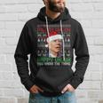 Santa Joe Biden Merry Uh Uh Christmas Ugly Sweater Hoodie Gifts for Him