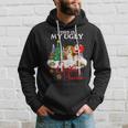 Santa Riding Beagle This Is My Ugly Christmas Sweater Hoodie Gifts for Him