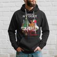 Santa Riding Bullmastiff This Is My Ugly Christmas Sweater Hoodie Gifts for Him