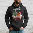 Santa Riding Chow Chow This Is My Ugly Christmas Sweater Hoodie Gifts for Him