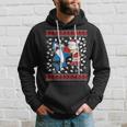 Santa Vs Shark Ugly Christmas Sweater Hoodie Gifts for Him