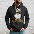 Silly Goose Groucho Glasses Goose On The Loose Silly Person Hoodie Gifts for Him