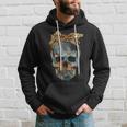 Skull Bow Leopard Vintage Retro Funny Halloween Gifts Halloween Funny Gifts Hoodie Gifts for Him