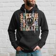 Smile Face Speech Therapy Speech Language Pathologist Slp Hoodie Gifts for Him
