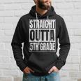 Straight Outta 5Th Grade Graduation Class 2023 Fifth Grade Hoodie Gifts for Him