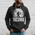 Tacoma Bigfoot Vintage Full Moon Retro Squatch State Pride Hoodie Gifts for Him