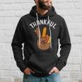 Thankful Peace Hand Sign For Thanksgiving Turkey Dinner Hoodie Gifts for Him