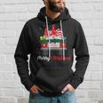 Three Gnomes In Red Truck With Merry Christmas Tree Family Hoodie Gifts for Him