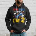Time Flies Now Im 2 2Nd Birthday Airplane Decoration Party Hoodie Gifts for Him