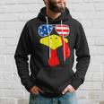 Turkey Face Thanksgiving Cute American Flag Sunglasses Hoodie Gifts for Him