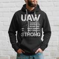 Uaw Strike 2023 United Auto Workers Union Uaw Strong Red Hoodie Gifts for Him