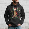 Ugly Sweater Christmas German Shepherd Dog Puppy Xmas Pajama Hoodie Gifts for Him