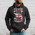 Never Underestimate Georgia Georgia Country Map Hoodie Gifts for Him