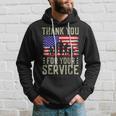Veteran Thank You For Your Service Us Flag Veterans Day Hoodie Gifts for Him