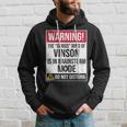 Vinson Name Gift The Genius Mind Of Vinson Hoodie Gifts for Him