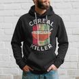 Vintage Cereal Killer Food Pun Funny Cereal Box Halloween Halloween Funny Gifts Hoodie Gifts for Him