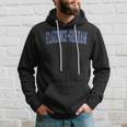 Vintage Florence-Graham Ca Distressed Blue Varsity Style Hoodie Gifts for Him