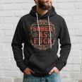 Vintage Sober As Fuck Clean Serene Steps To Recovery Hoodie Gifts for Him
