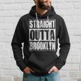 Vintage Straight Outta Brooklyn New York Gift Brooklyn Funny Gifts Hoodie Gifts for Him