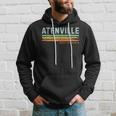 Vintage Stripes Atenville Wv Hoodie Gifts for Him