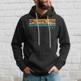 Vintage Sunset Stripes Albert City Iowa Hoodie Gifts for Him