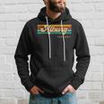 Vintage Sunset Stripes Alburg Vermont Hoodie Gifts for Him