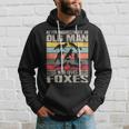 Vintage Never Underestimate An Old Man Who Loves Foxes Cute Hoodie Gifts for Him