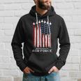 Vintage Us Air Force Veterans Usa American Flag 4Th Of July Hoodie Gifts for Him