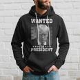 Wanted Donald Trump For President 2024 Usa Flag Vintage Hoodie Gifts for Him