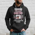 Yarn Craft Sewing Quote | Weekend Forecast Quilting Hoodie Gifts for Him