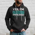 Yes I'm Visually Impaired Braille Blind Awareness Vision Hoodie Gifts for Him