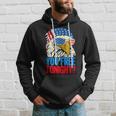 You Free Tonight Bald Eagle Mullet 4Th Of July Us Flag Retro Hoodie Gifts for Him